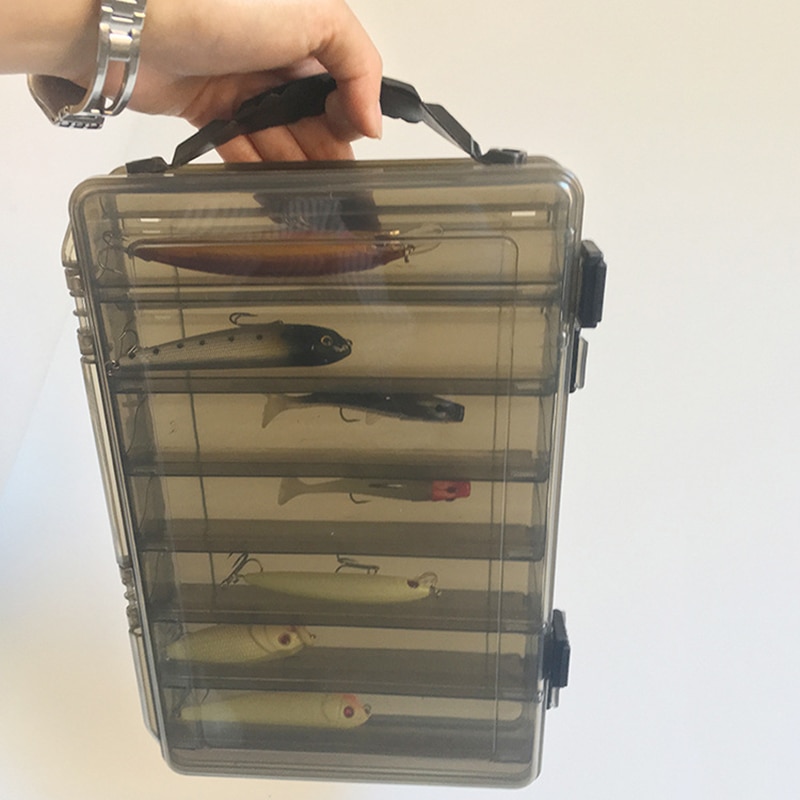Large-capacity Fishing Tackle Box Double-decker Sub-bait Box Portable Bait Fishing Gear Storage Box Large-capacity Fishing Tackle Box Double-decker Sub-bait Box Portable Bait Fishing Gear Storage Box
