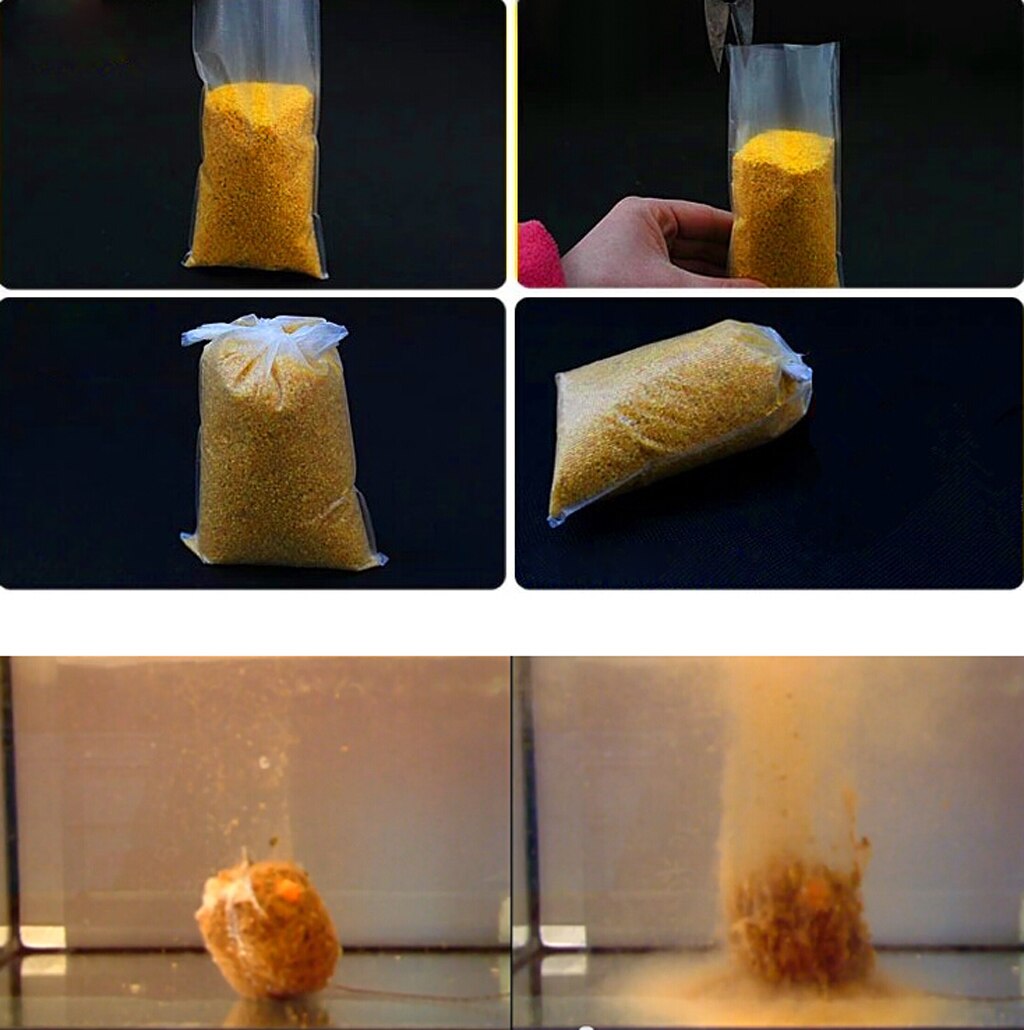 100 Pcs Water Dissolving Bags Carp Fishing Bait Rig Refill PVA Bags 6x12cm Carp Coarse Boilie Bait Bag Fishing Accessories