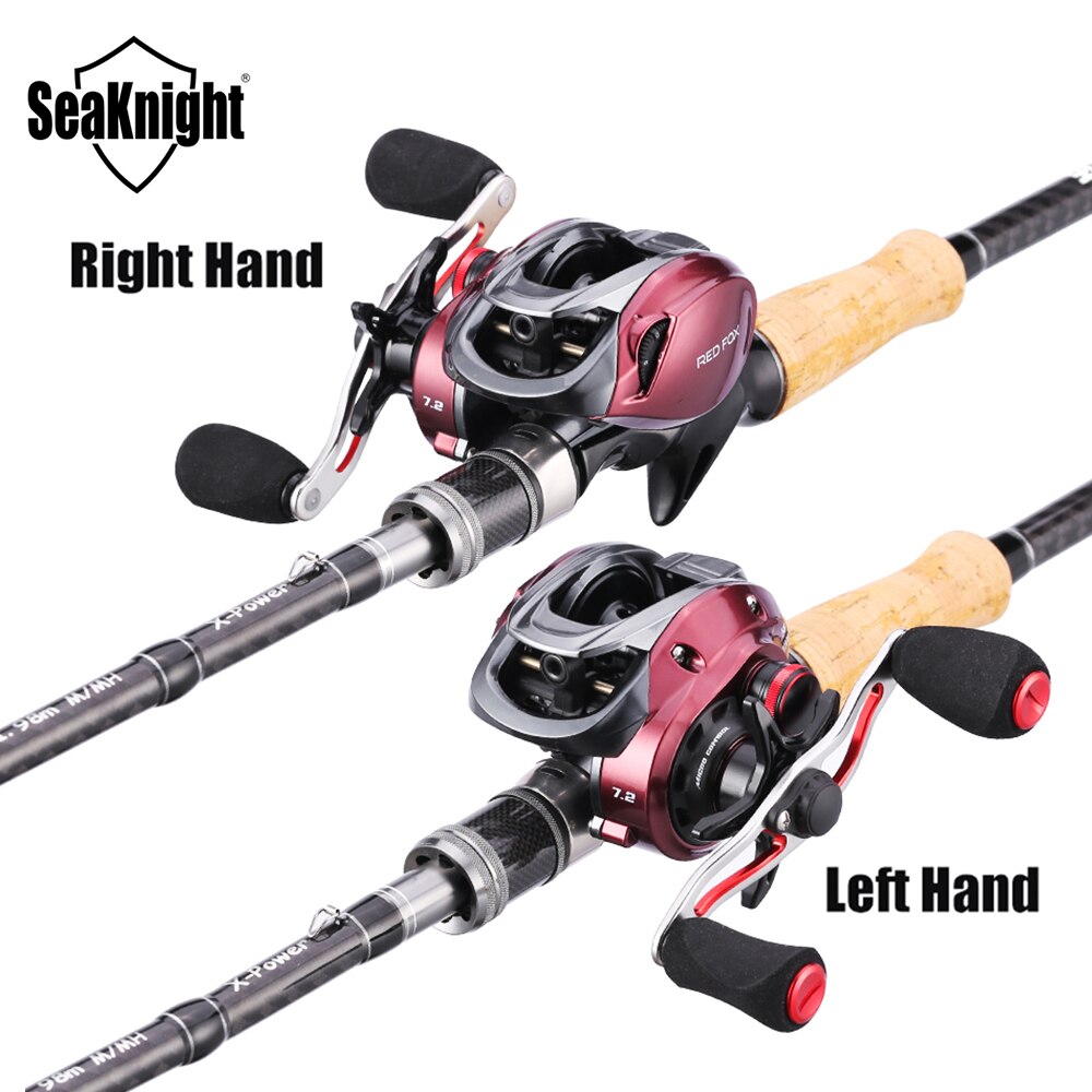 SeaKnight Brand RED FOX Series HG XG 7.2:1 8.1:1 Baitcasting Reel Centrifugal Brake System 13lbs Ultra-light Fishing Reel 192G SeaKnight Brand RED FOX Series HG XG 7.2:1 8.1:1 Baitcasting Reel Centrifugal Brake System 13lbs Ultra-light Fishing Reel 192G