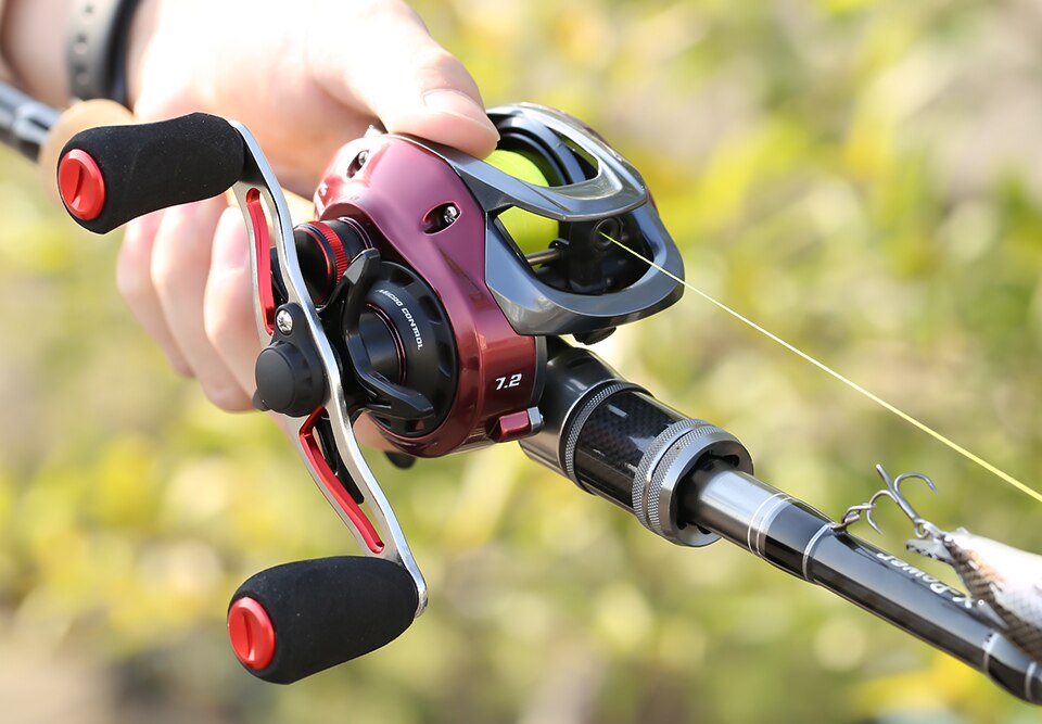 SeaKnight Brand RED FOX Series HG XG 7.2:1 8.1:1 Baitcasting Reel Centrifugal Brake System 13lbs Ultra-light Fishing Reel 192G