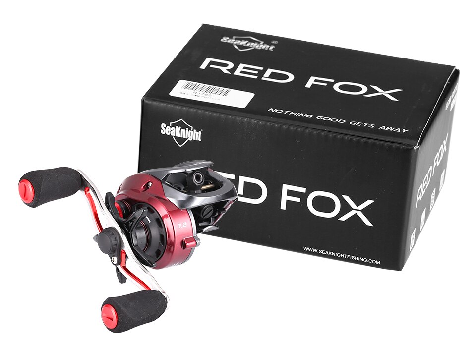 SeaKnight Brand RED FOX Series HG XG 7.2:1 8.1:1 Baitcasting Reel Centrifugal Brake System 13lbs Ultra-light Fishing Reel 192G