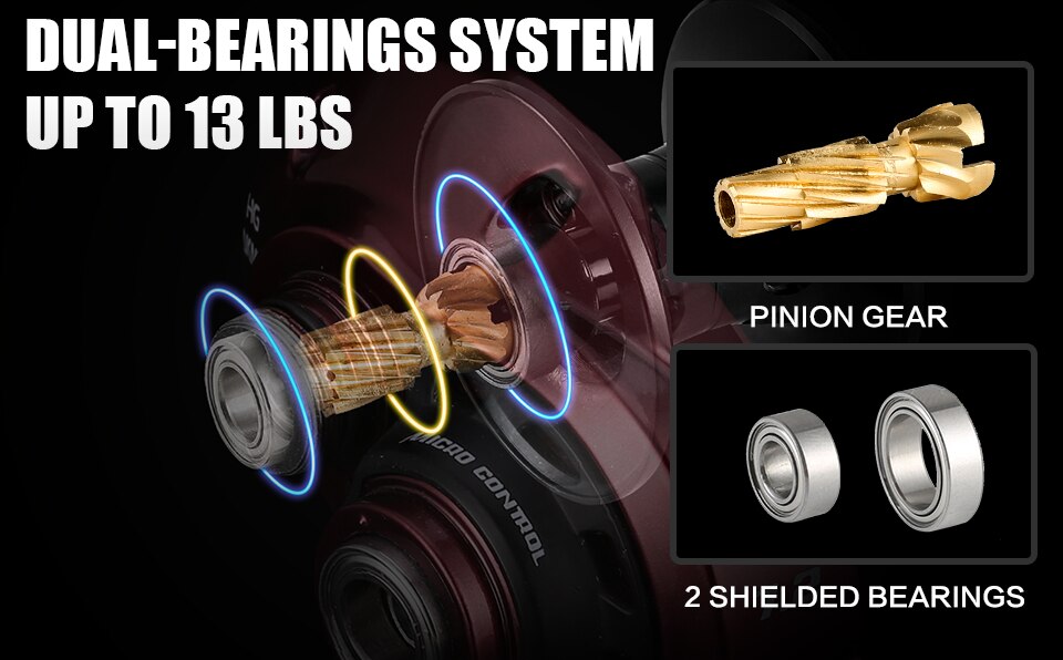 SeaKnight Brand RED FOX Series HG XG 7.2:1 8.1:1 Baitcasting Reel Centrifugal Brake System 13lbs Ultra-light Fishing Reel 192G