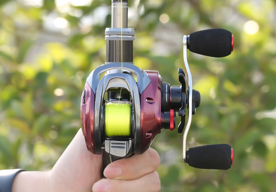 SeaKnight Brand RED FOX Series HG XG 7.2:1 8.1:1 Baitcasting Reel Centrifugal Brake System 13lbs Ultra-light Fishing Reel 192G