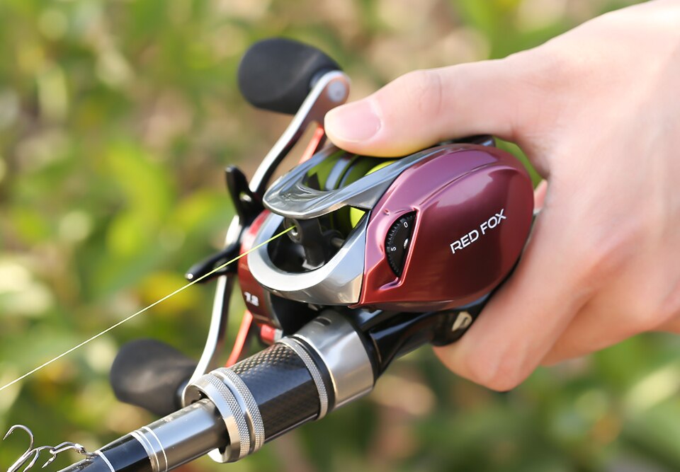 SeaKnight Brand RED FOX Series HG XG 7.2:1 8.1:1 Baitcasting Reel Centrifugal Brake System 13lbs Ultra-light Fishing Reel 192G