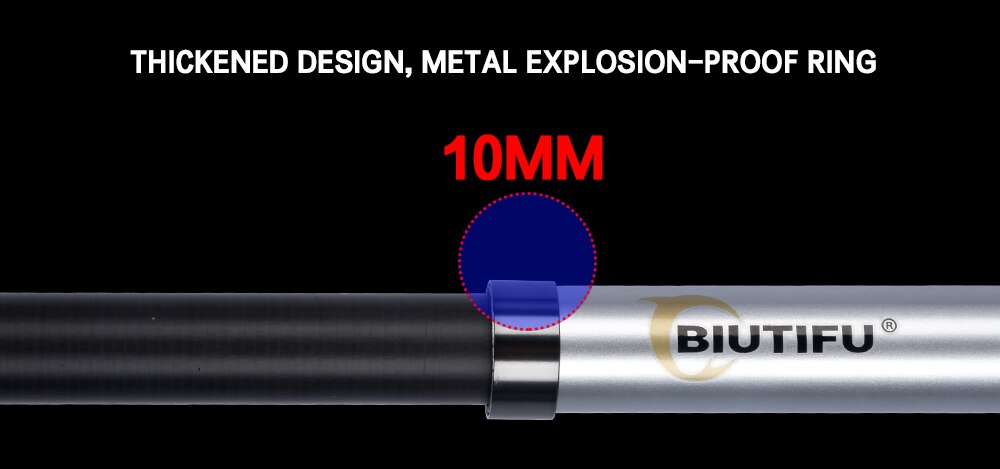 BIUTIFU Surf Rod 5.3/5.0/4.5/4.2/4.05/3.9m Telescopic Fishing Travel Spinning Power 60-200g Throw Surfcasting Shore Casting Pole