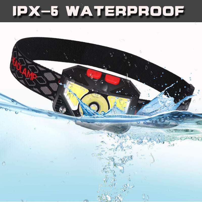 8 Modes Handfress Motion Sensor Powerful LED Headlight headlamp Head Lamp COB Flashlight Torch head light For Camping, fishing 8 Modes Handfress Motion Sensor Powerful LED Headlight headlamp Head Lamp COB Flashlight Torch head light For Camping, fishing