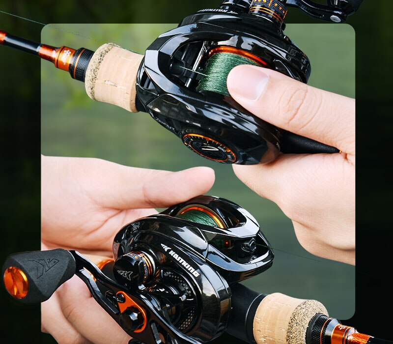 KastKing Zephyr Bait Finesse System BFS Baitcasting Fishing Reel  4.5KG 7 Ball Bearings 7.2:1 Gear Ratio Carbon Fishing Coil