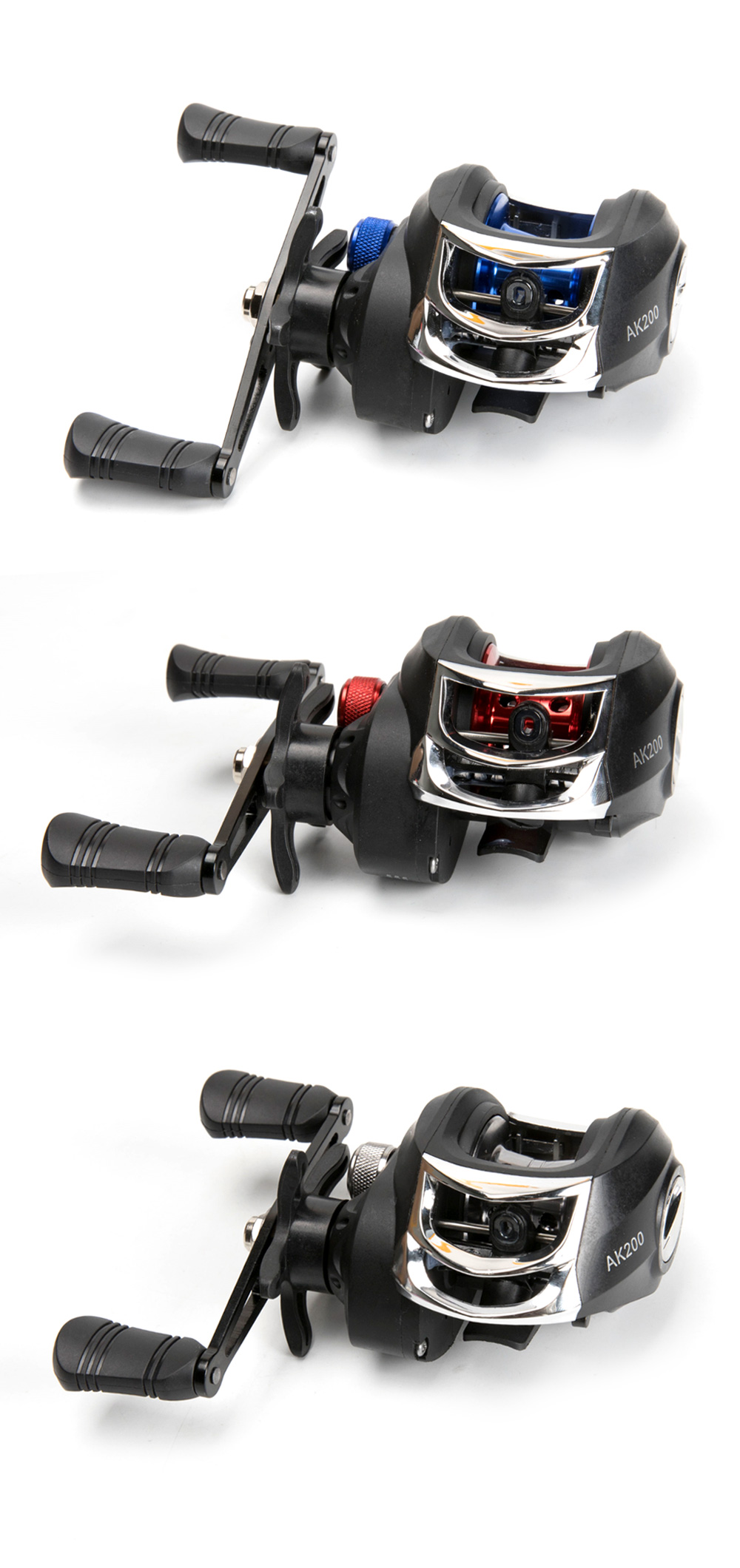 2022 New AK200 7.2:1 High Speed Fishing Reel Left Right Hand Baitcasting Reel Brake System 8kg Drag Wheel Bait Casting 2022 New AK200 7.2:1 High Speed Fishing Reel Left Right Hand Baitcasting Reel Brake System 8kg Drag Wheel Bait Casting