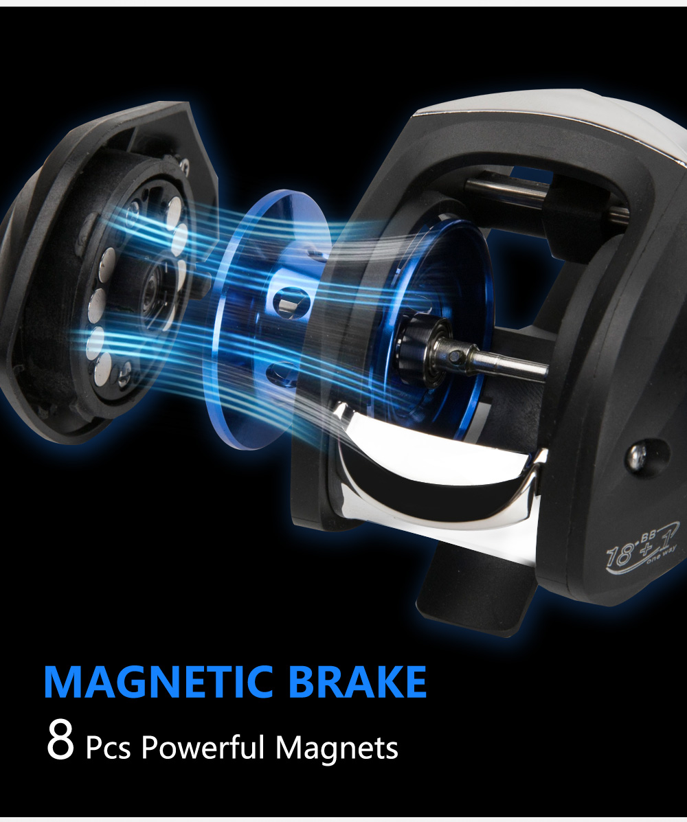 2022 New AK200 7.2:1 High Speed Fishing Reel Left Right Hand Baitcasting Reel Brake System 8kg Drag Wheel Bait Casting 2022 New AK200 7.2:1 High Speed Fishing Reel Left Right Hand Baitcasting Reel Brake System 8kg Drag Wheel Bait Casting