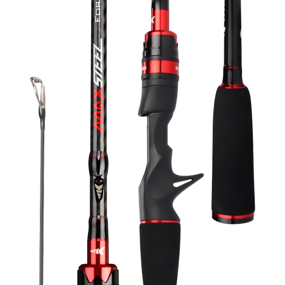 KastKing Max Steel Rod Carbon Spinning Casting Fishing Rod with 1.80m 2.13m 2.28m 2.4m Baitcasting Rod for Bass Pike Fishing KastKing Max Steel Rod Carbon Spinning Casting Fishing Rod with 1.80m 2.13m 2.28m 2.4m Baitcasting Rod for Bass Pike Fishing