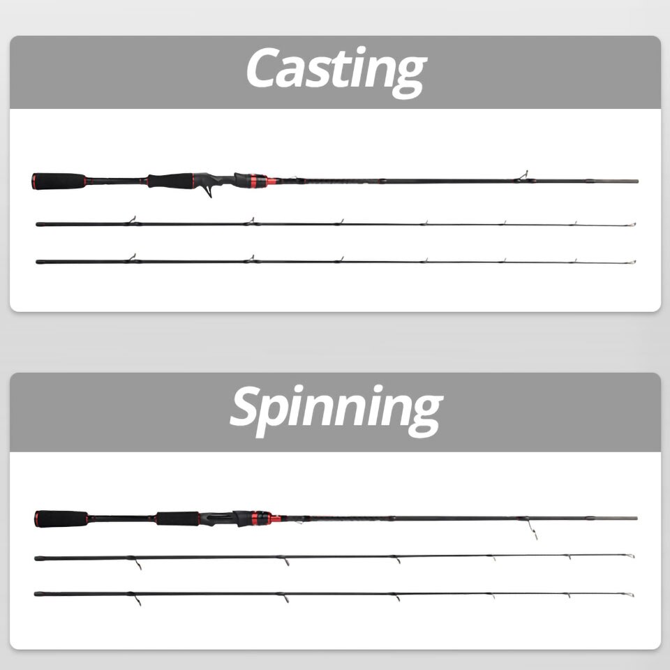 KastKing Max Steel Rod Carbon Spinning Casting Fishing Rod with 1.80m 2.13m 2.28m 2.4m Baitcasting Rod for Bass Pike Fishing