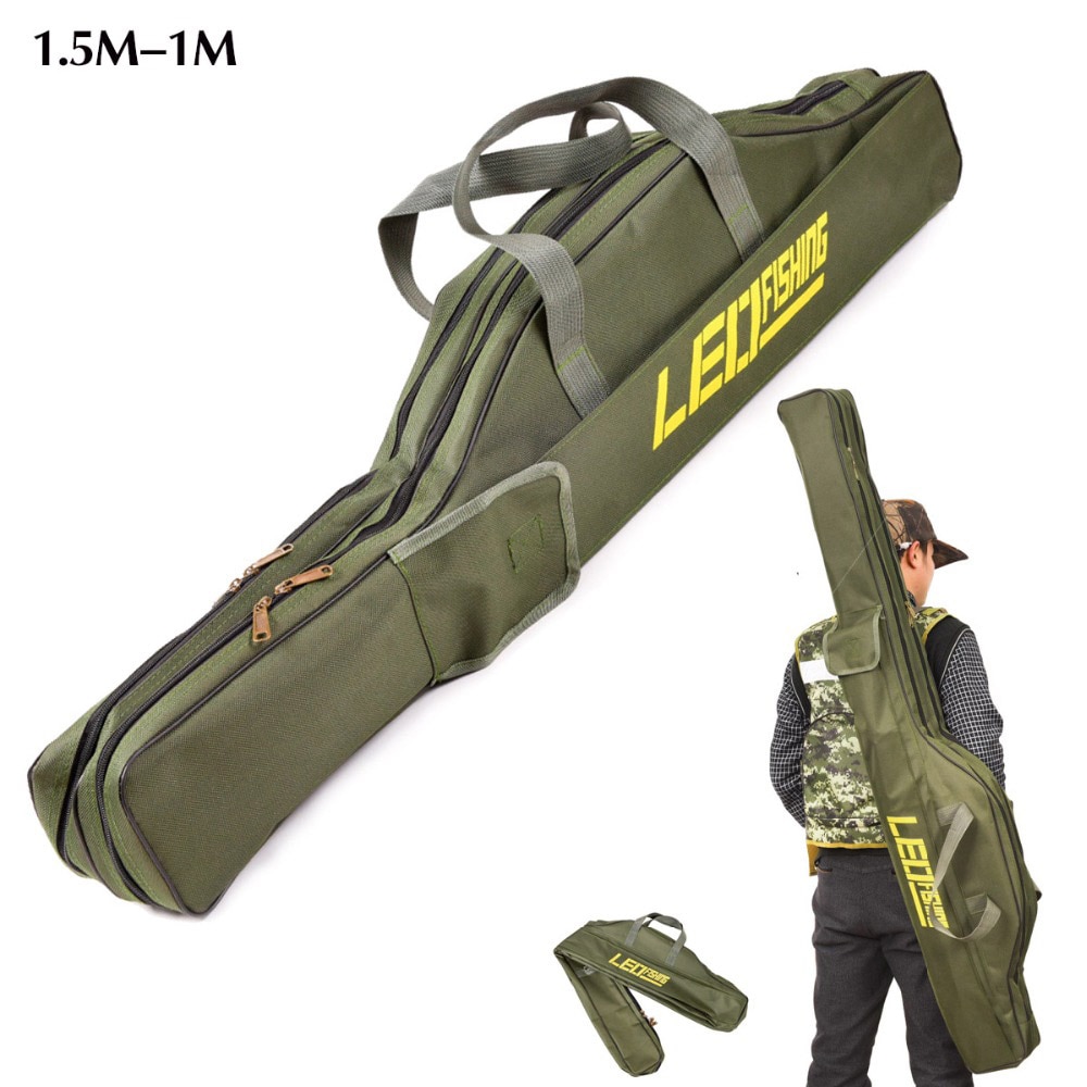 Portable Foldable Fishing Rod Carrier Fish Pole Tools Storage Bag Case Portable Foldable Fishing Rod Carrier Fish Pole Tools Storage Bag Case