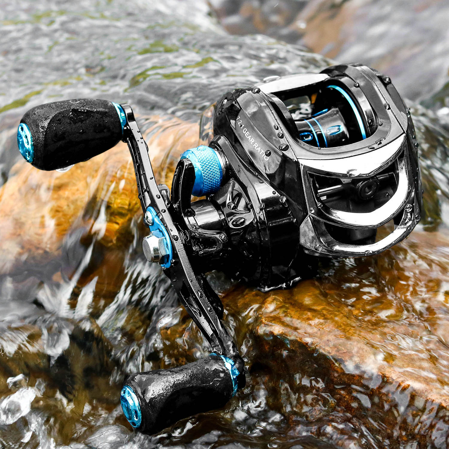 New  Baitcasting Reel High Speed 8:1:1 Gear Ratio 17+1BB Fresh Saltwater Magnetic Brake System Ultralight Fishing ReeL 2000 Seri