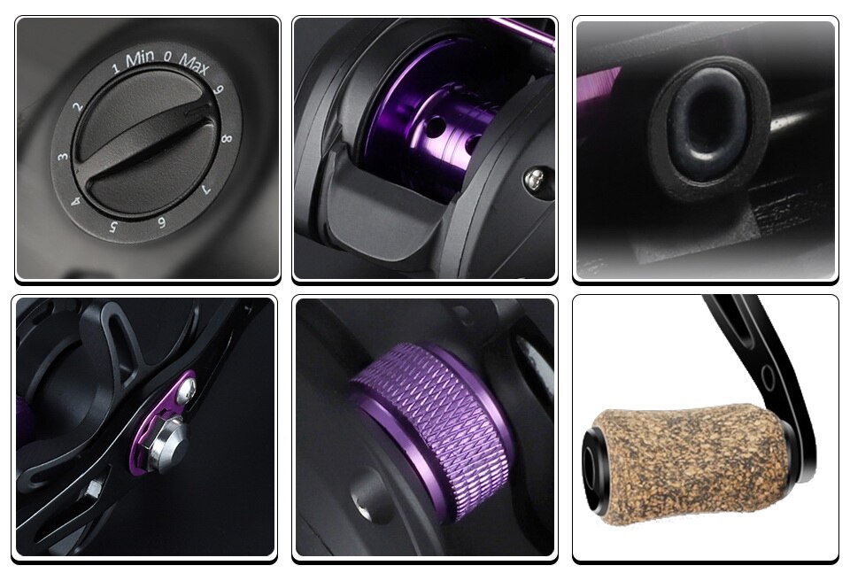 New  Baitcasting Reel High Speed 8:1:1 Gear Ratio 17+1BB Fresh Saltwater Magnetic Brake System Ultralight Fishing ReeL 2000 Seri