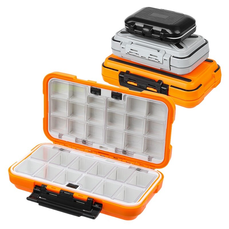 2022 Fishing Waterproof Fishing Tackle Box Double-Sided Opening and Closing Bait Box Multifunctional Hook and Bait Accessory Box