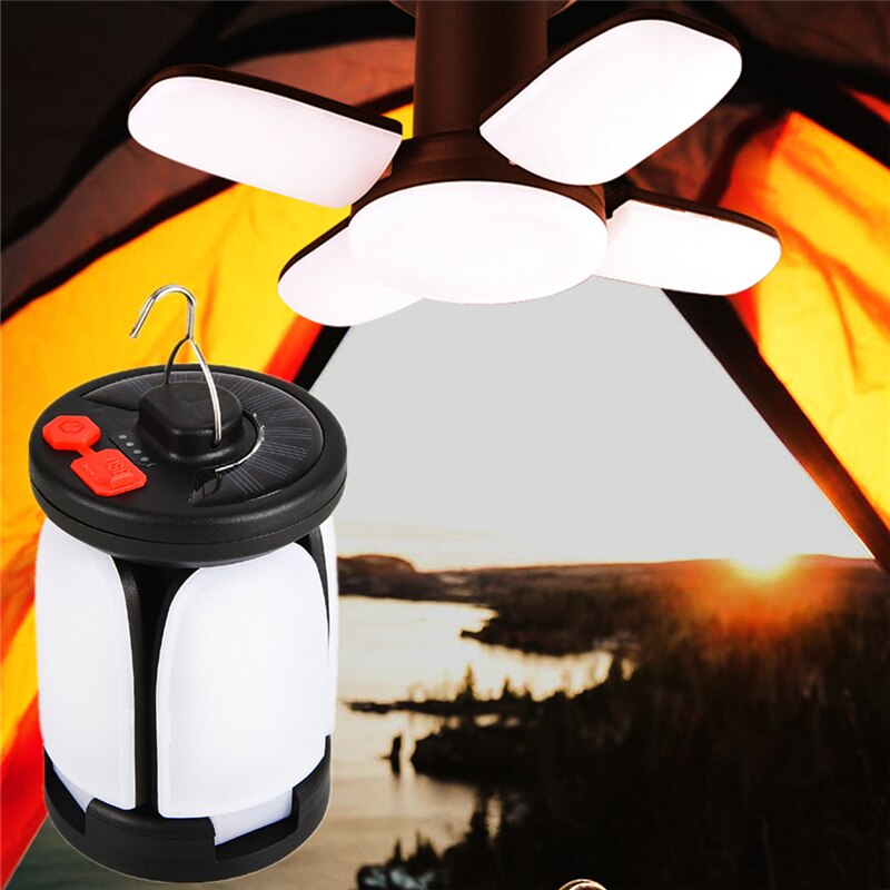 Outdoor Lighting LED Leaf Camping Lamp Hung Emergency Solar USB Rechargeable Tent Camping Lights Fishing Travel Lanterns Outdoor Lighting LED Leaf Camping Lamp Hung Emergency Solar USB Rechargeable Tent Camping Lights Fishing Travel Lanterns