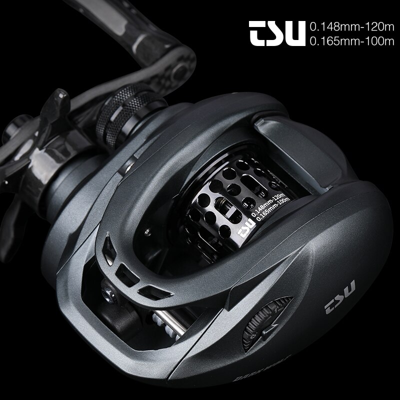 TSURINOYA 135g Ultra Light 6.1g Spool Bait Finesse Baitcasting Fishing Reel Dark Wolf 50S 7.1:1 4kg Shallow Spool Ligh Game Coil TSURINOYA 135g Ultra Light 6.1g Spool Bait Finesse Baitcasting Fishing Reel Dark Wolf 50S 7.1:1 4kg Shallow Spool Ligh Game Coil