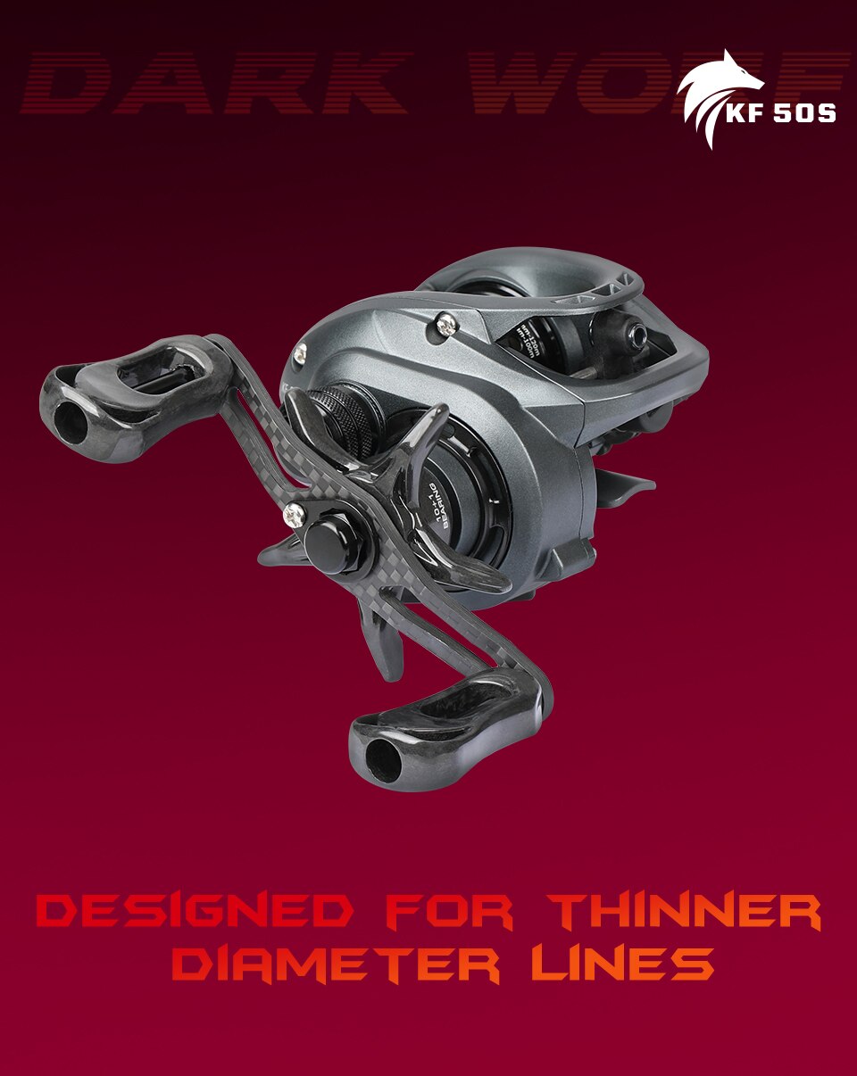 TSURINOYA 135g Ultra Light 6.1g Spool Bait Finesse Baitcasting Fishing Reel Dark Wolf 50S 7.1:1 4kg Shallow Spool Ligh Game Coil