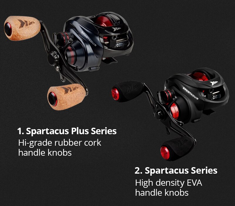 KastKing Spartacus /Spartacus Plus Baitcasting Reel Dual Brake System Reel 8KG Max Drag 11+1 BBs 6.3:1 High Speed Fishing Reel