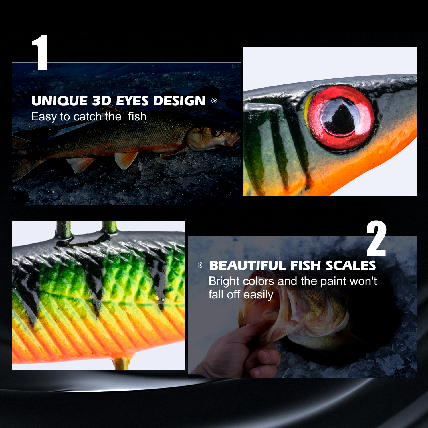 Goture 2022 Hot Ice Fishing Lure Balancers Professional Winter Jig Wobblers Bait for Trout Bass Pike Carp for Fishing Pesca