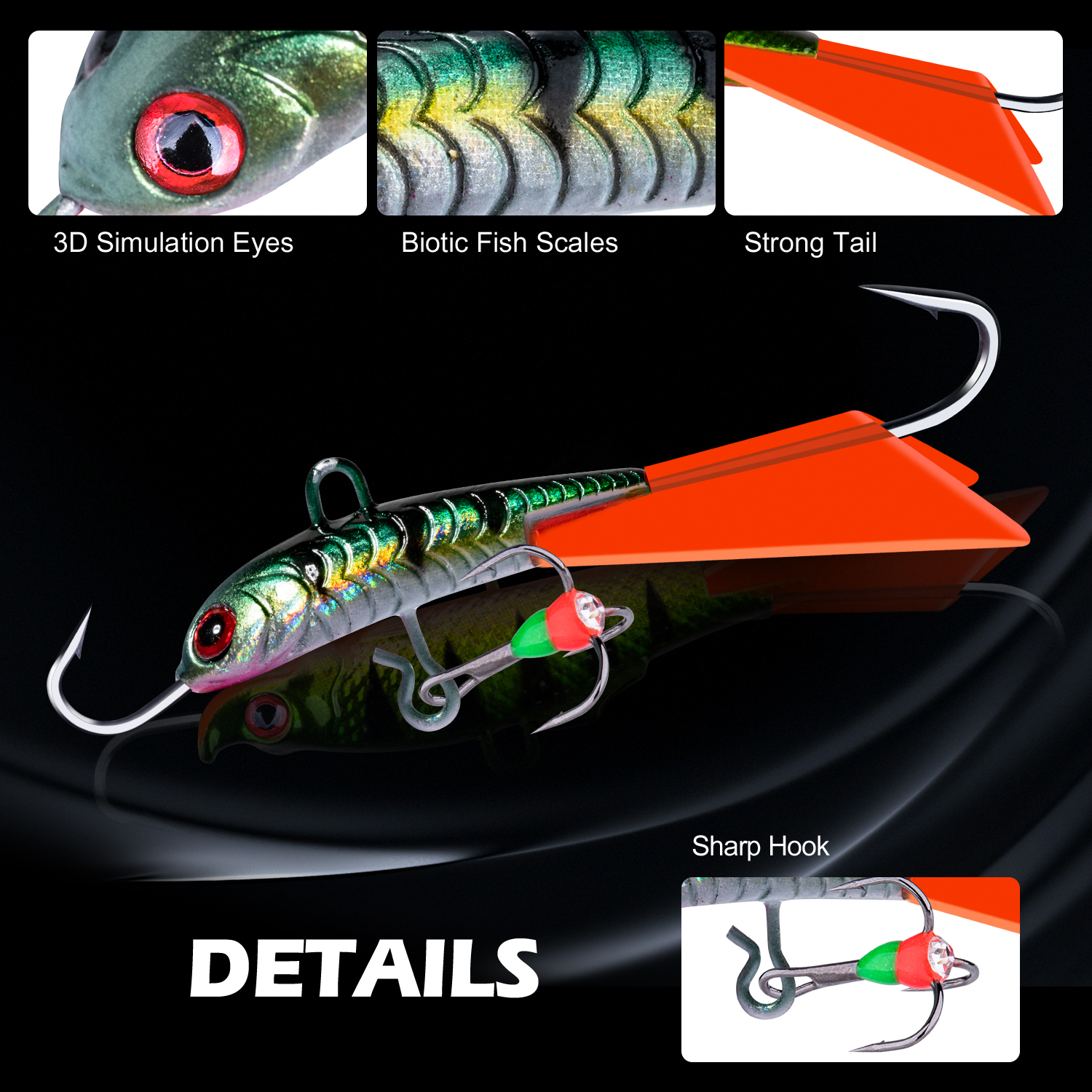 Goture 2022 Hot Ice Fishing Lure Balancers Professional Winter Jig Wobblers Bait for Trout Bass Pike Carp for Fishing Pesca