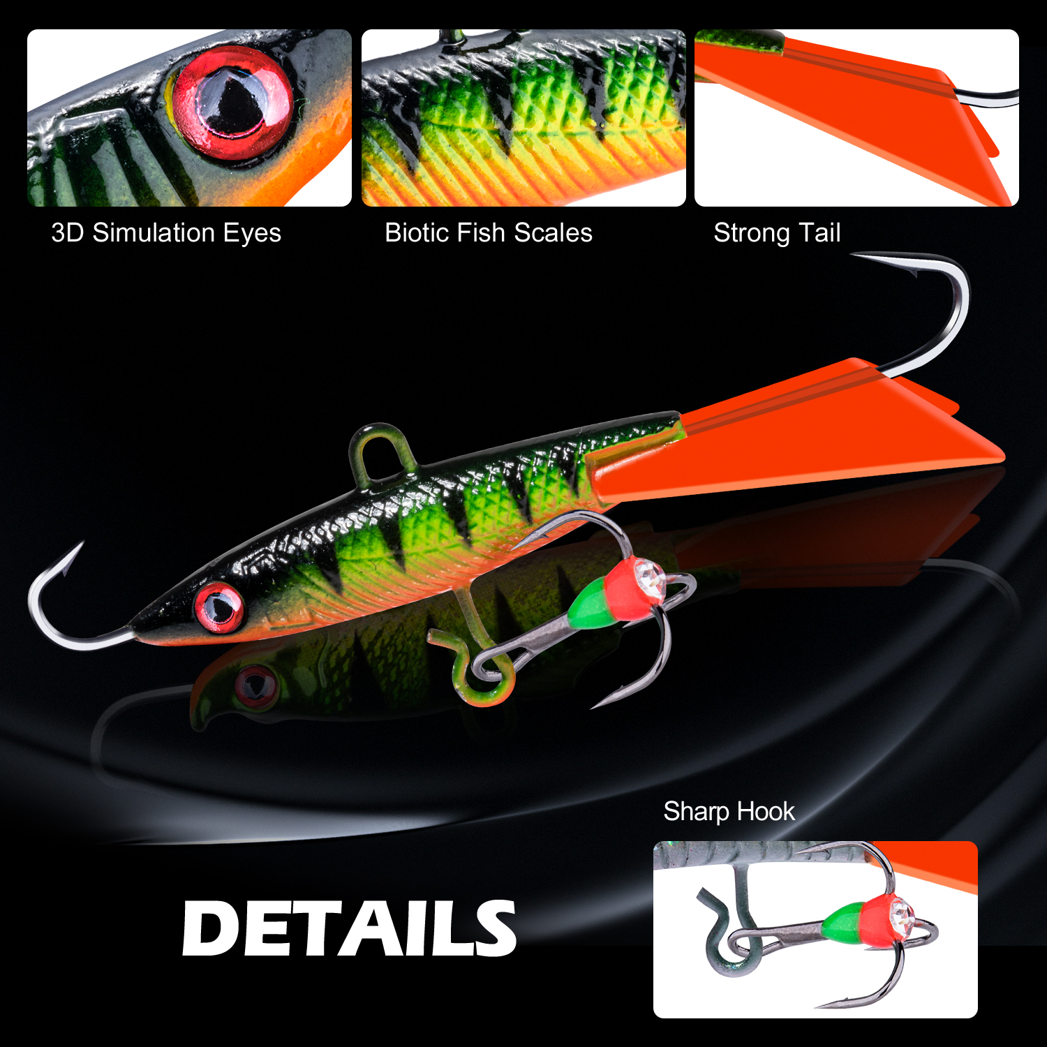Goture 2022 Hot Ice Fishing Lure Balancers Professional Winter Jig Wobblers Bait for Trout Bass Pike Carp for Fishing Pesca