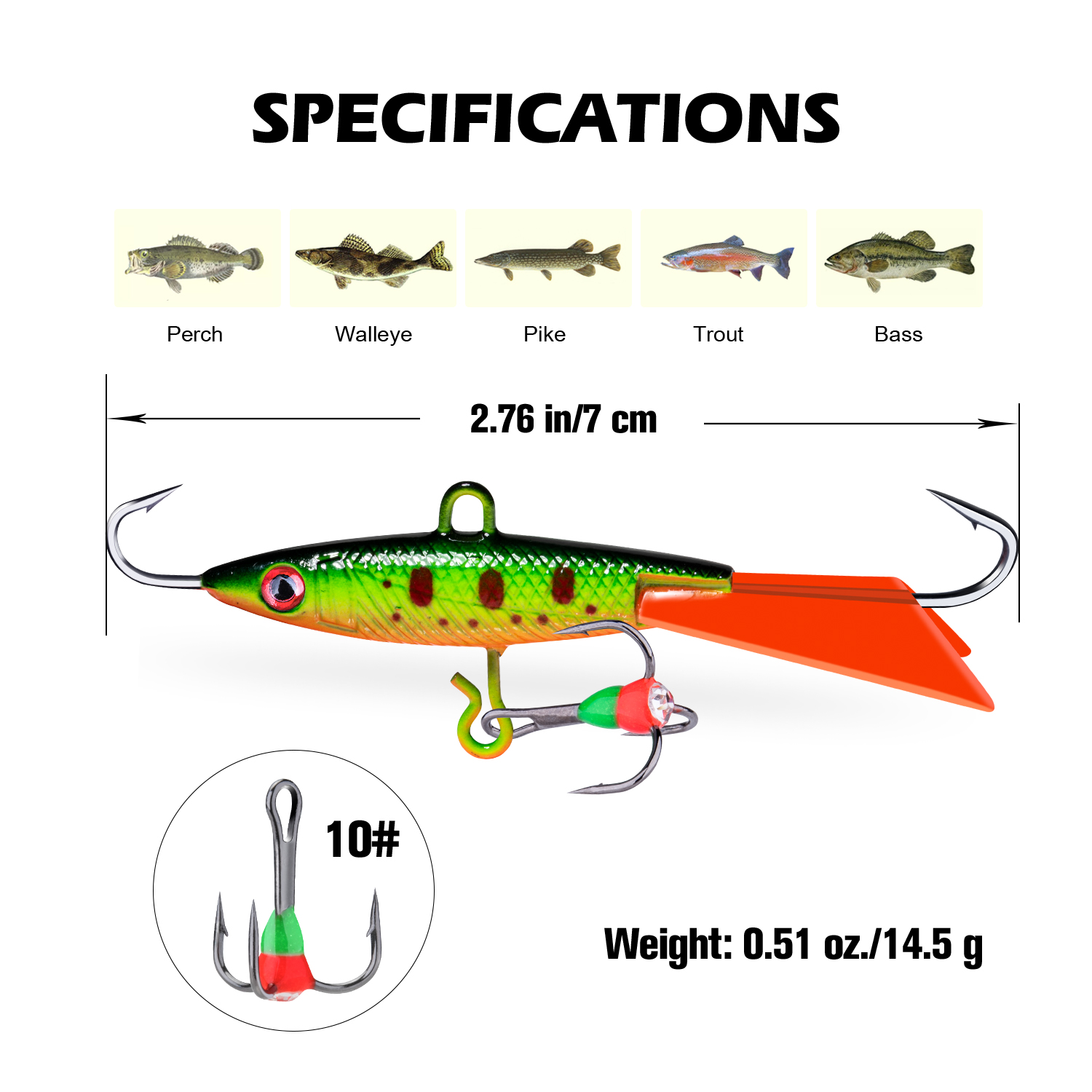 Goture 2022 Hot Ice Fishing Lure Balancers Professional Winter Jig Wobblers Bait for Trout Bass Pike Carp for Fishing Pesca