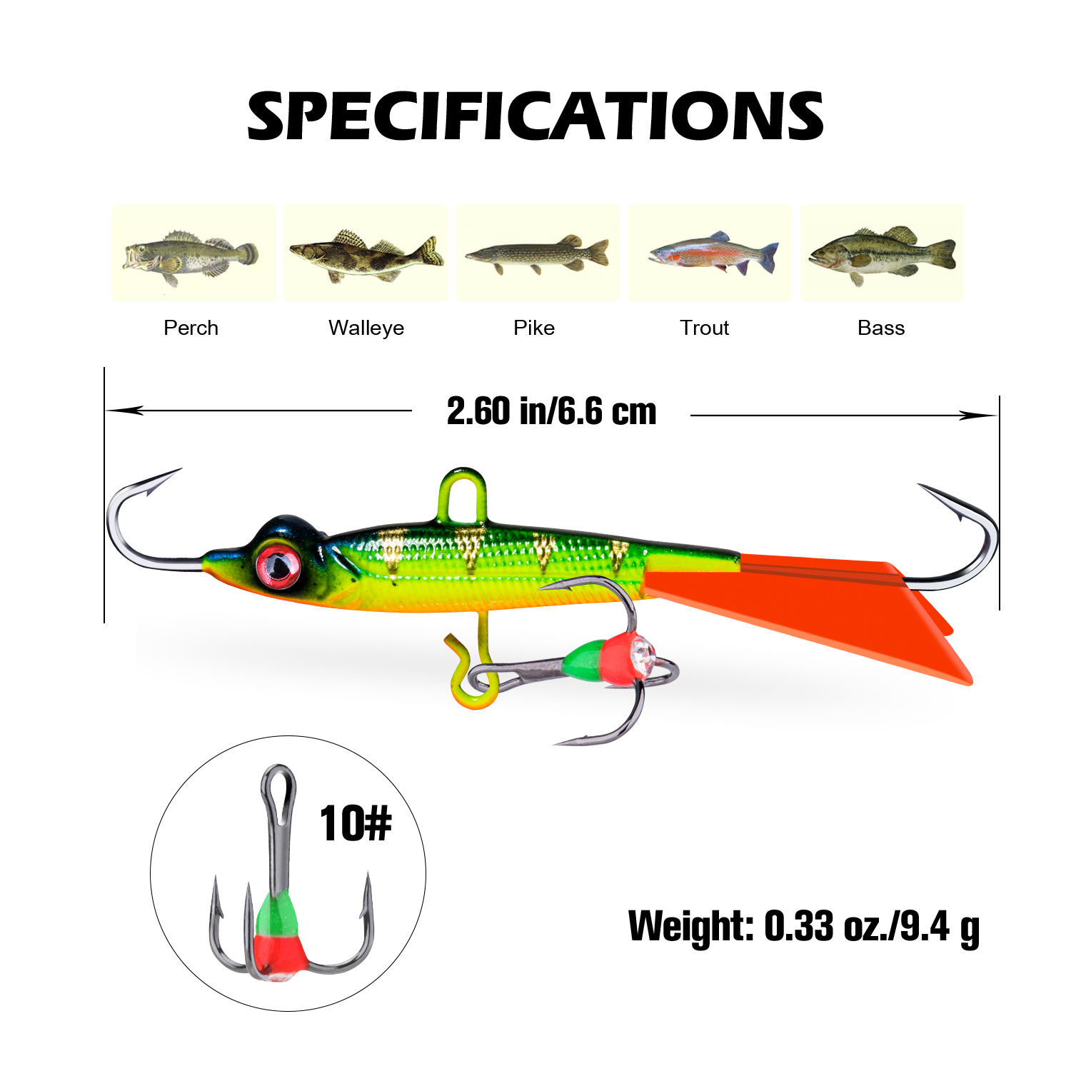 Goture 2022 Hot Ice Fishing Lure Balancers Professional Winter Jig Wobblers Bait for Trout Bass Pike Carp for Fishing Pesca