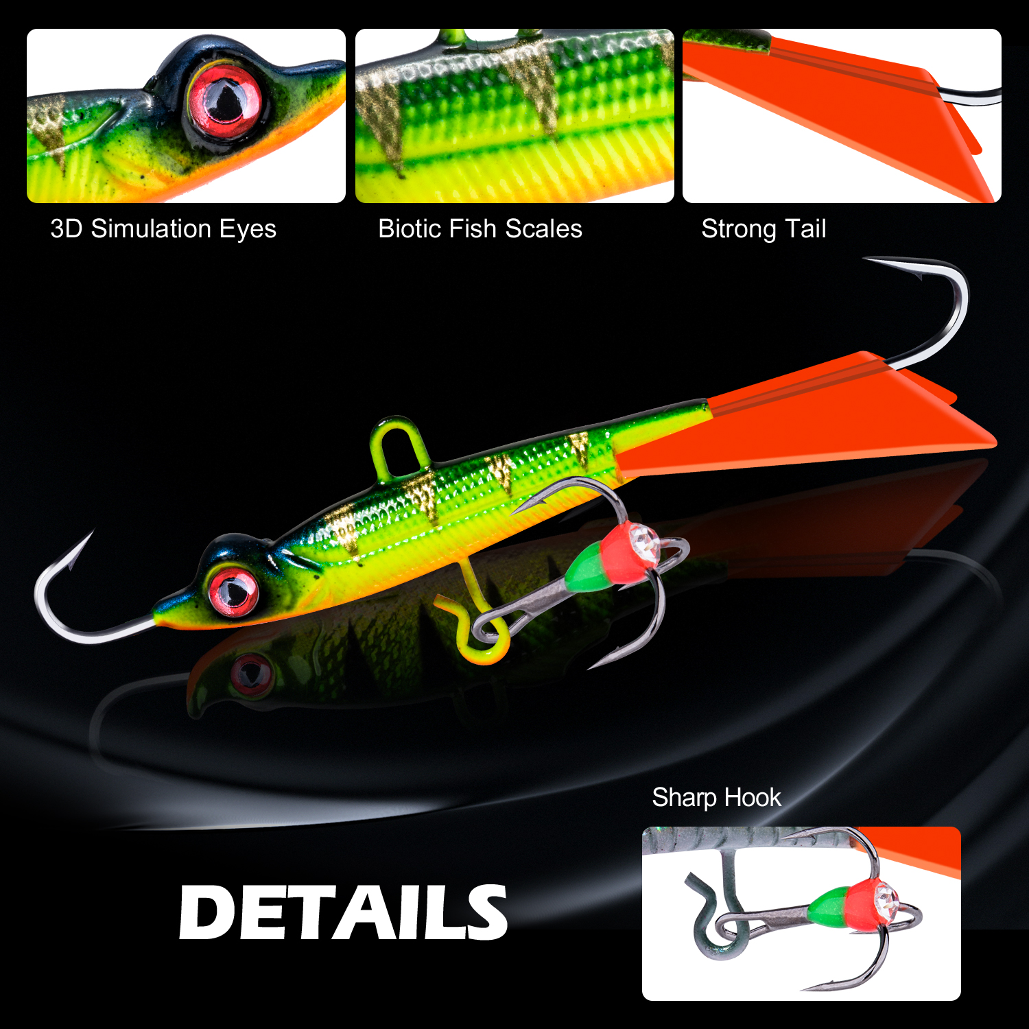 Goture 2022 Hot Ice Fishing Lure Balancers Professional Winter Jig Wobblers Bait for Trout Bass Pike Carp for Fishing Pesca