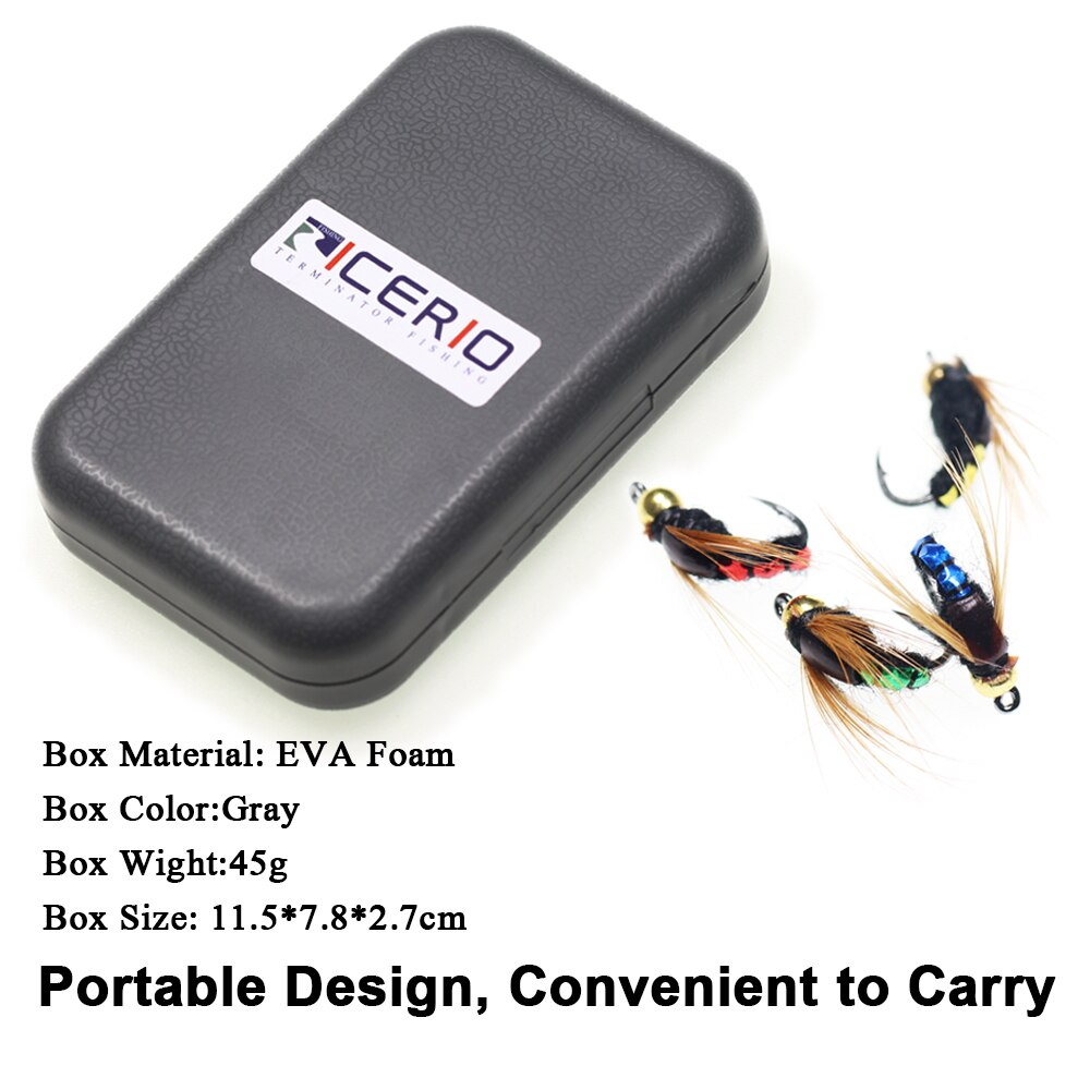 ICERIO 32pcs/Box Bead Head Fast Sinking Nymph Scud Fly Bug Worm Trout Fishing Flies Artificial Insect Fishing Bait Lure ICERIO 32pcs/Box Bead Head Fast Sinking Nymph Scud Fly Bug Worm Trout Fishing Flies Artificial Insect Fishing Bait Lure