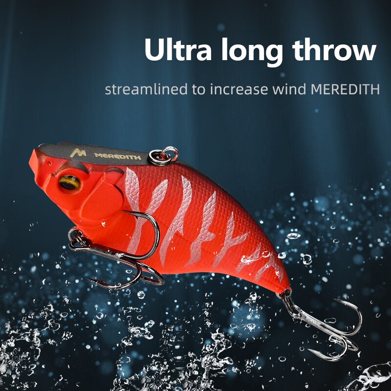 MEREDITH VIBRATION-X VIB 75mm 19g Wobblers Fishing Tackle Fishing Lures Vibration Bait for Full Depth Artificial Accessories MEREDITH VIBRATION-X VIB 75mm 19g Wobblers Fishing Tackle Fishing Lures Vibration Bait for Full Depth Artificial Accessories