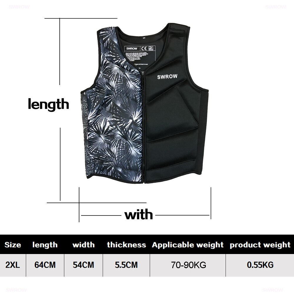 SWROW life jacket the fishing vest water jacket sports adult children life vest clothes swim skating ski rescue boats drifting