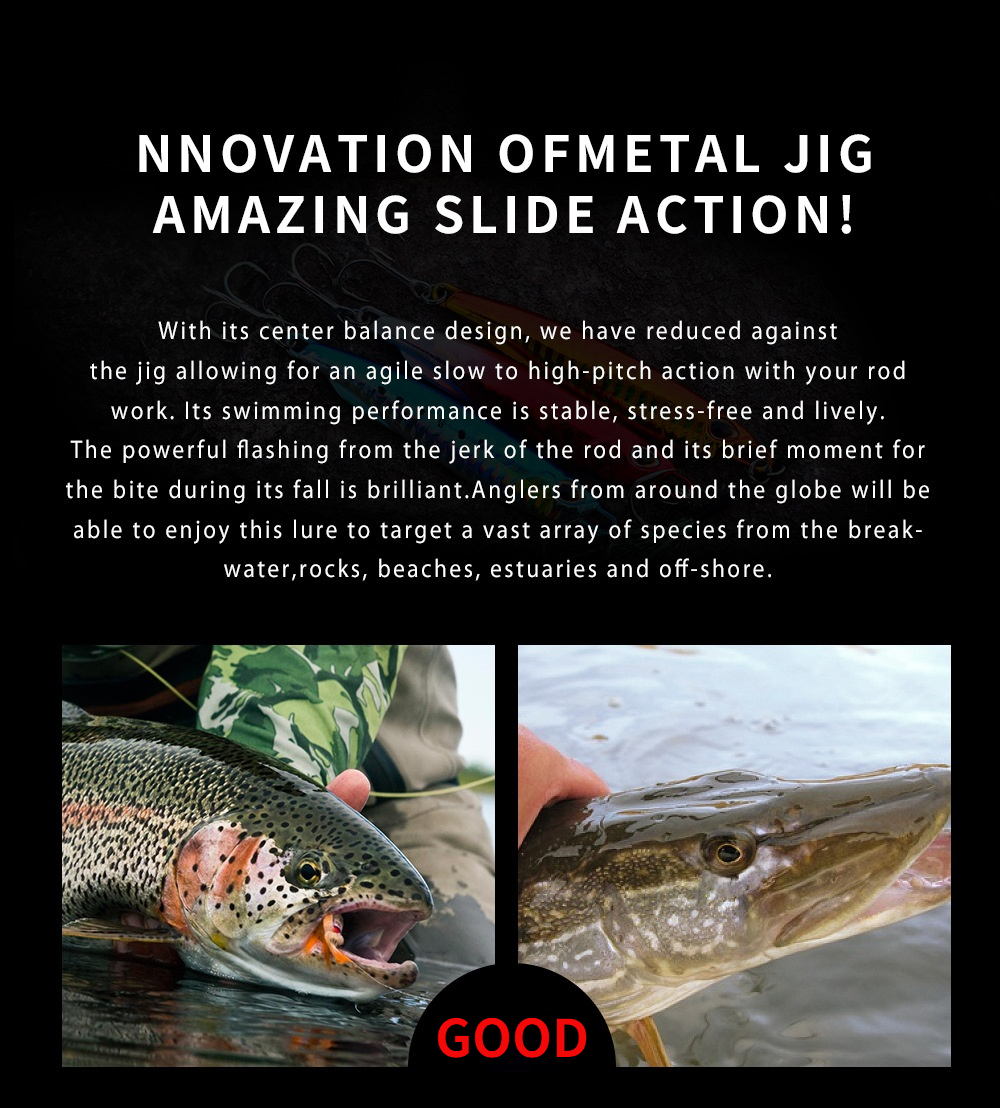 8 Pcs/lot New Jigging Lure Set Fishing Lures Metal Spinner Spoon Fish Bait Jigs Japan Fishing Tackle Pesca Bass Tuna Trout