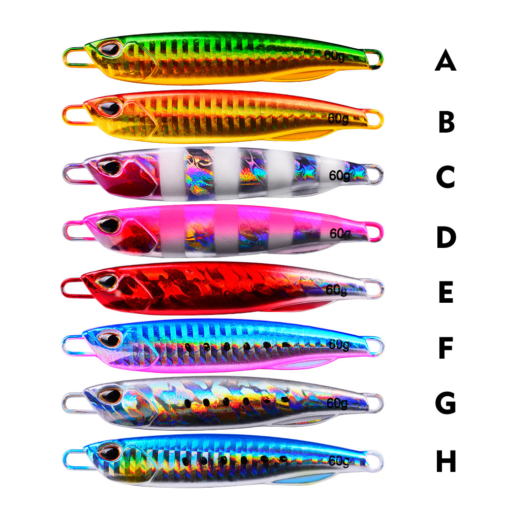 8 Pcs/lot New Jigging Lure Set Fishing Lures Metal Spinner Spoon Fish Bait Jigs Japan Fishing Tackle Pesca Bass Tuna Trout