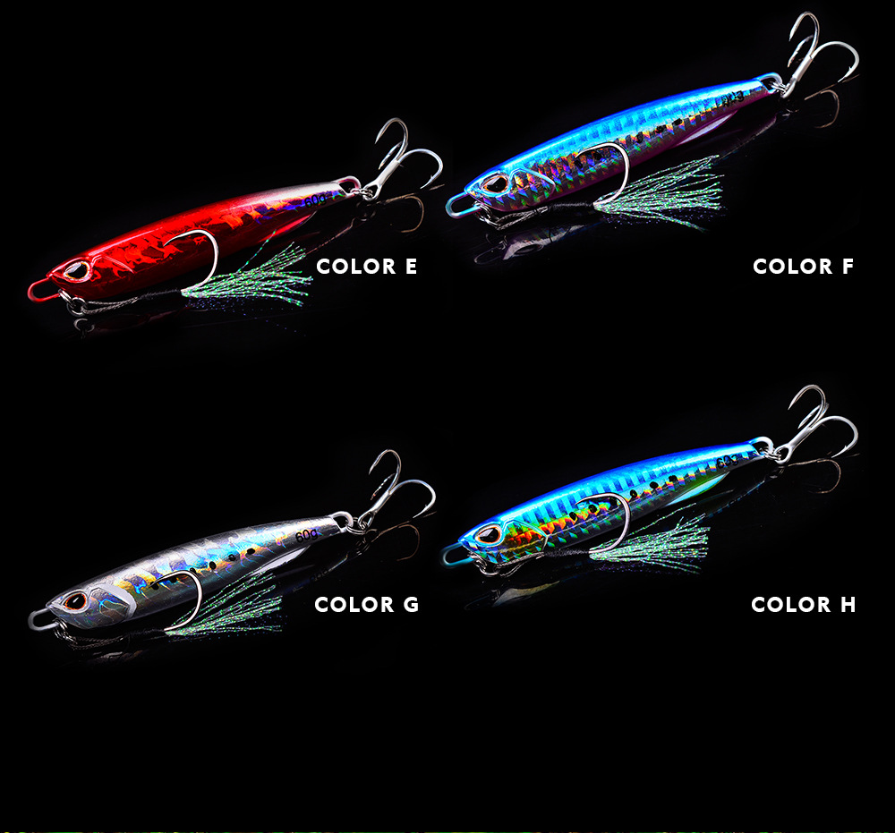8 Pcs/lot New Jigging Lure Set Fishing Lures Metal Spinner Spoon Fish Bait Jigs Japan Fishing Tackle Pesca Bass Tuna Trout