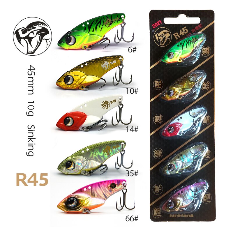 Lurefans 5 Packs/Lot Full Swimming Layer VIB Rattlesnake Sinking Lure 35/40/45mm Artificial Catfish Bait Tackle Fishing Bait Lurefans 5 Packs/Lot Full Swimming Layer VIB Rattlesnake Sinking Lure 35/40/45mm Artificial Catfish Bait Tackle Fishing Bait