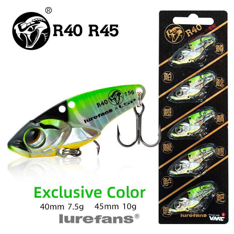 Lurefans 5 Packs/Lot Full Swimming Layer VIB Rattlesnake Sinking Lure 35/40/45mm Artificial Catfish Bait Tackle Fishing Bait Lurefans 5 Packs/Lot Full Swimming Layer VIB Rattlesnake Sinking Lure 35/40/45mm Artificial Catfish Bait Tackle Fishing Bait