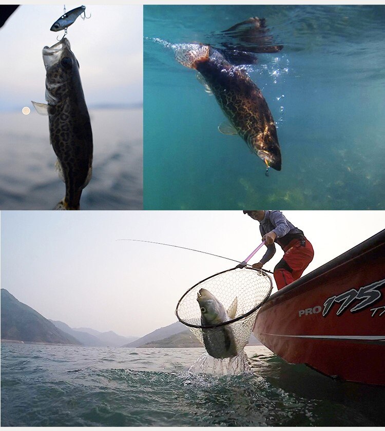 Lurefans 5 Packs/Lot Full Swimming Layer VIB Rattlesnake Sinking Lure 35/40/45mm Artificial Catfish Bait Tackle Fishing Bait