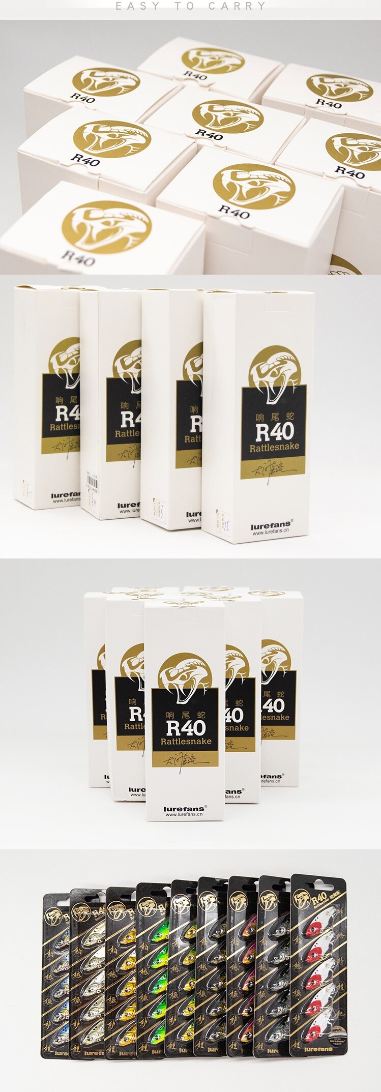 Lurefans 5 Packs/Lot Full Swimming Layer VIB Rattlesnake Sinking Lure 35/40/45mm Artificial Catfish Bait Tackle Fishing Bait