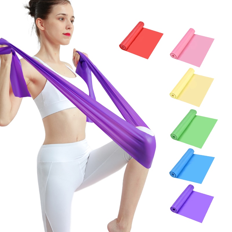 Stretch Resistance Band Yoga Pilates Exercise Fitness Band Training Elastic Bands Yoga Accessories Gymnastics Equipment 1.5M-2 M Stretch Resistance Band Yoga Pilates Exercise Fitness Band Training Elastic Bands Yoga Accessories Gymnastics Equipment 1.5M-2 M