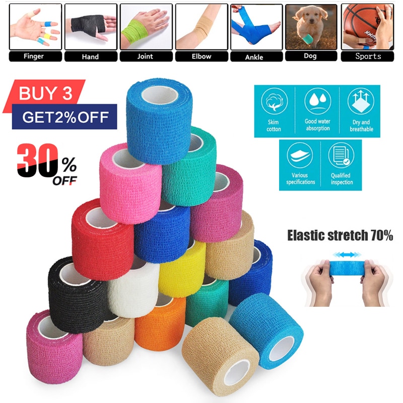 Elastic Bandage 1Pcs Bandage Elastic Self-Locking Bandage Kinesiology Tape Bandages for Boxing Tapes Adhesive Plaster Muay Thai Elastic Bandage 1Pcs Bandage Elastic Self-Locking Bandage Kinesiology Tape Bandages for Boxing Tapes Adhesive Plaster Muay Thai