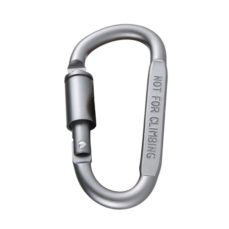 1/5 Pcs Carabin Hook Carabiner Screw Lock Survival D-Ring Locking Steel Hanging Hook Buckle Karabiner Camping Climbing Equipment