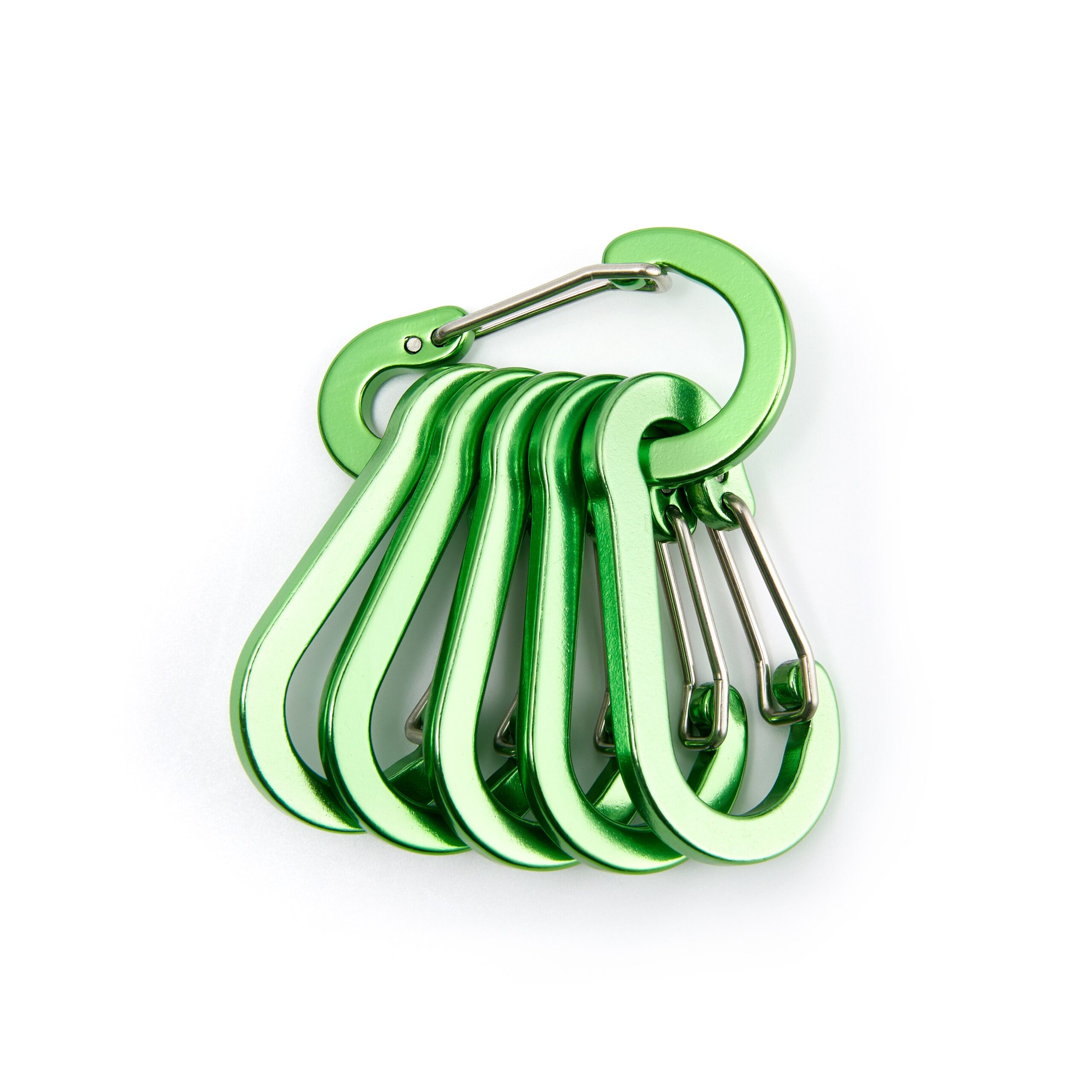 6 Pieces / Set Carabiner Hook Steel Small Carabiner Clips Outdoor Camping Multi Tool Cycling Fishing Accessories Drop Shipping