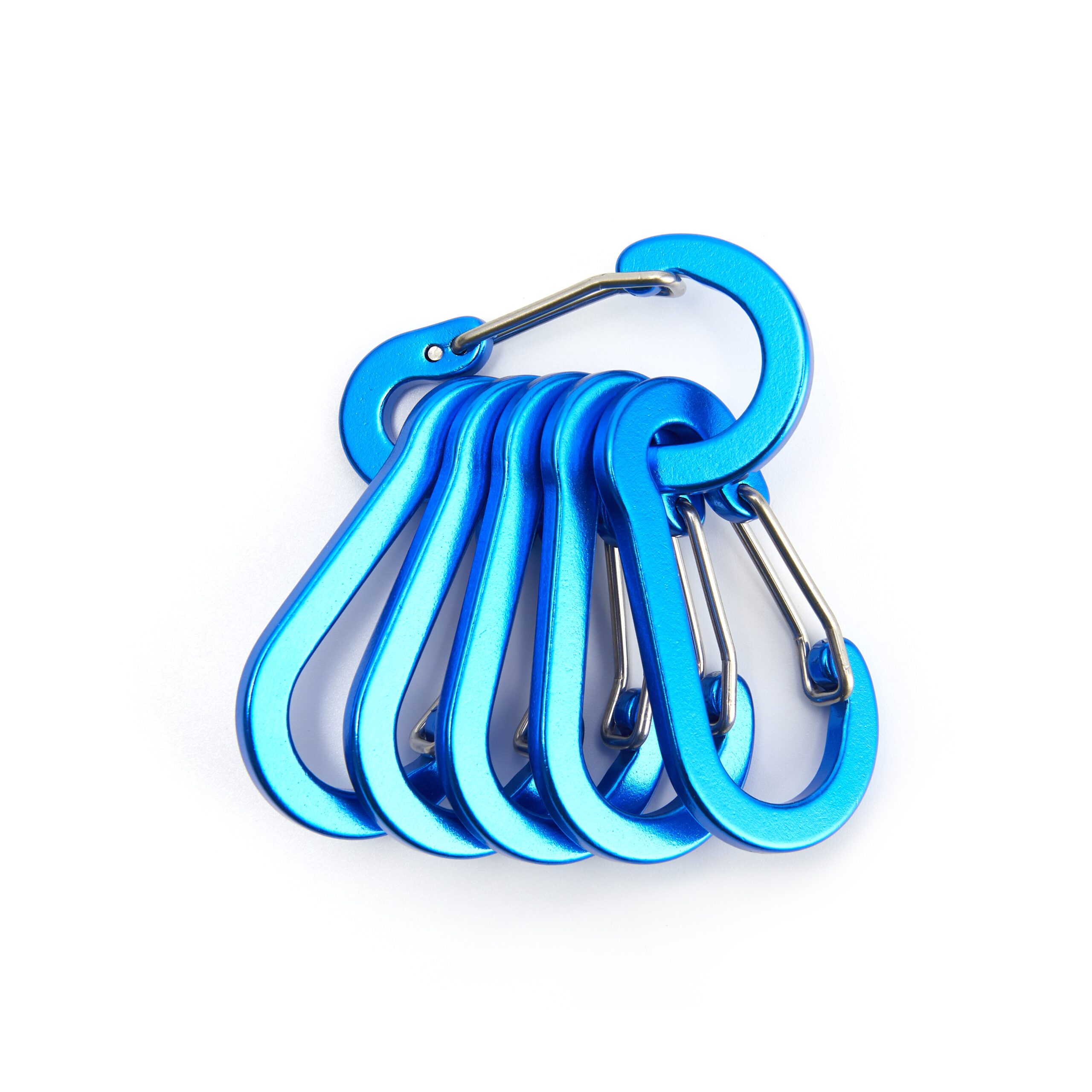 6 Pieces / Set Carabiner Hook Steel Small Carabiner Clips Outdoor Camping Multi Tool Cycling Fishing Accessories Drop Shipping