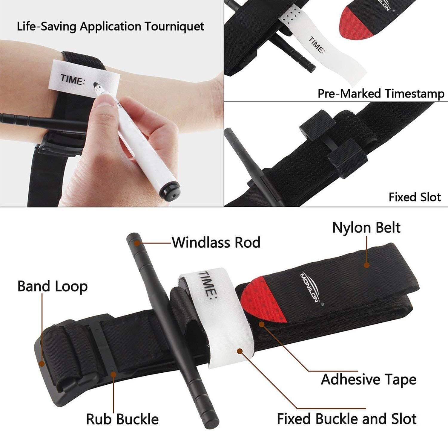 Tourniquet Survival Tactical Combat Application Survival Equipment Military Medical First Aid Belt Scissors Outdoor Exploration