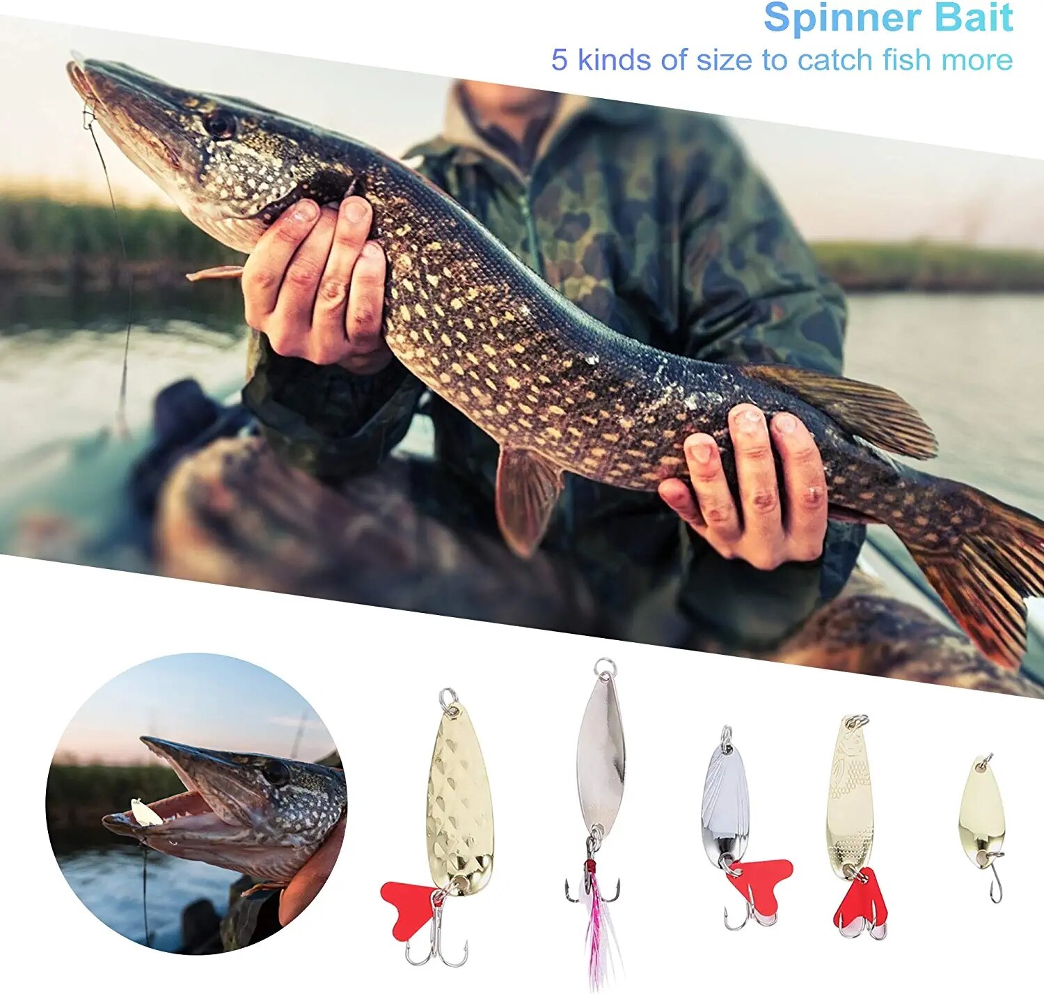 275PCS Fishing Lure Tackle Kit Soft Hard Artificial Baits Hooks Fishing Bait Crankbait Vibration Wobblers Fish Trout Carp Lures