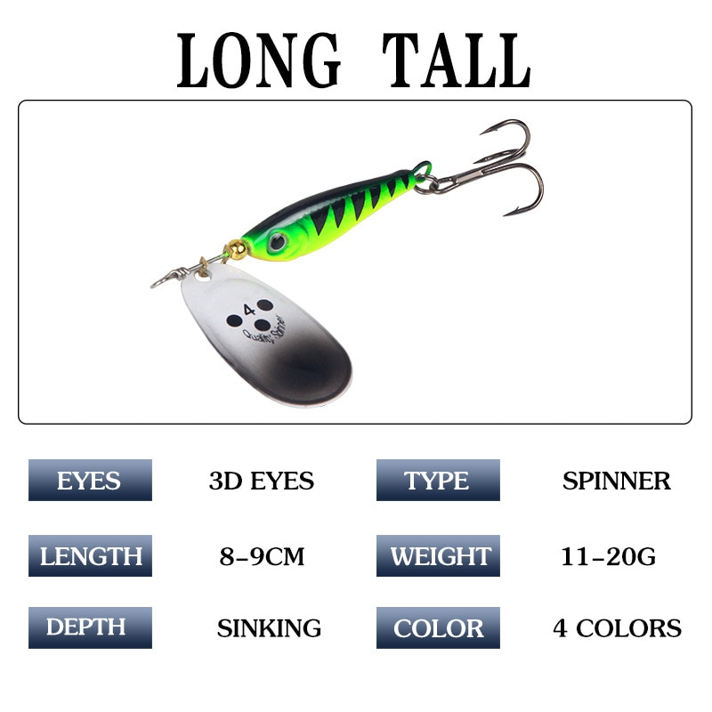 Fishing Lure Tackle Kit Set Hard Bait Artificial Rotating Floating Fishing Minnow Crankbait Wobblers Spinner Sinking Hooks Lures