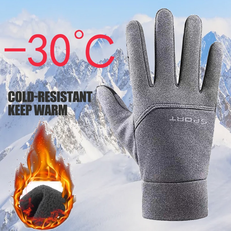 Winter Keep Warm Gloves Men Touchscreen Waterproof Windproof Snowboard Motorcycle Riding Driving Unisex Water-Repellent Gloves Winter Keep Warm Gloves Men Touchscreen Waterproof Windproof Snowboard Motorcycle Riding Driving Unisex Water-Repellent Gloves