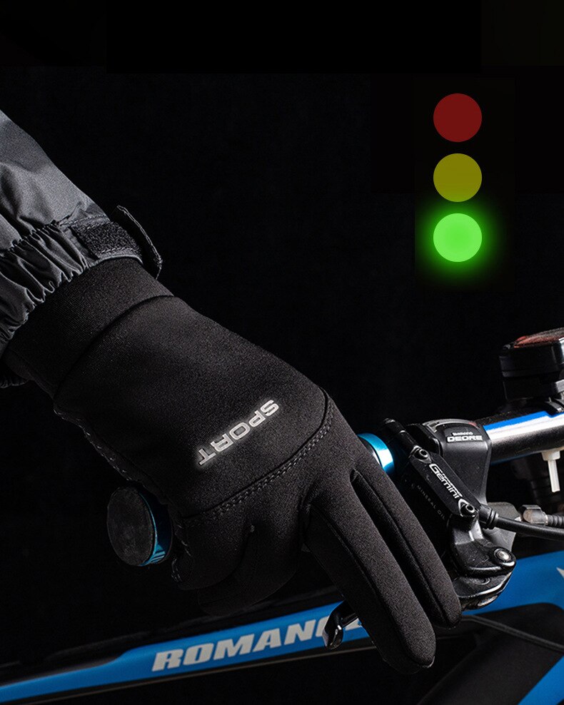Winter Keep Warm Gloves Men Touchscreen Waterproof Windproof Snowboard Motorcycle Riding Driving Unisex Water-Repellent Gloves