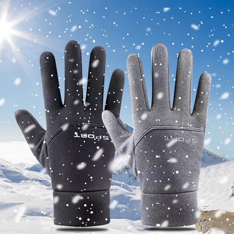Winter Keep Warm Gloves Men Touchscreen Waterproof Windproof Snowboard Motorcycle Riding Driving Unisex Water-Repellent Gloves